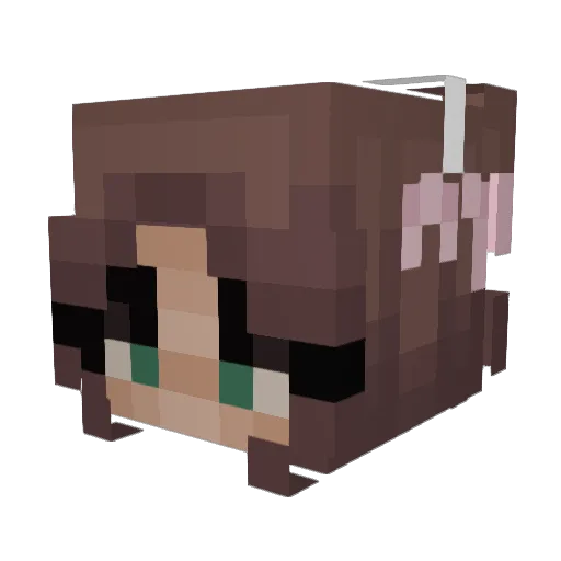 Mindex9 Minecraft avatar head, 3D render