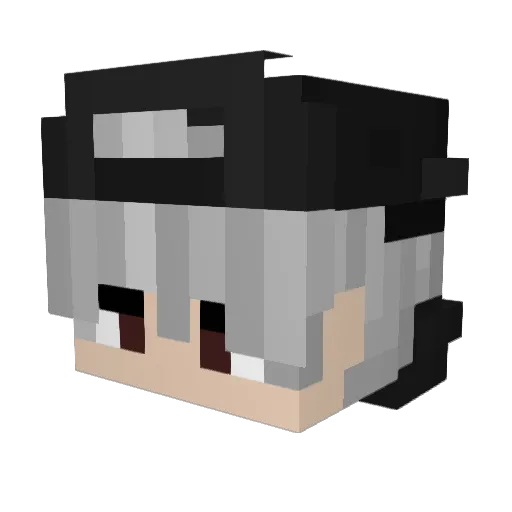 Mindfunker Minecraft avatar head, 3D render