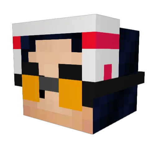 Mindia620 Minecraft avatar head, 3D render