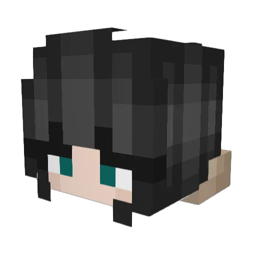 MindlessPandas Minecraft avatar head, 3D render