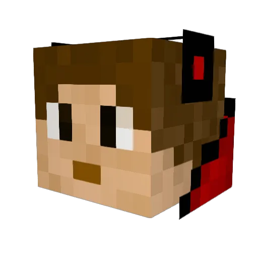 Mindlesscargo Minecraft avatar head, 3D render