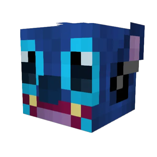Mindraughts4 Minecraft avatar head, 3D render
