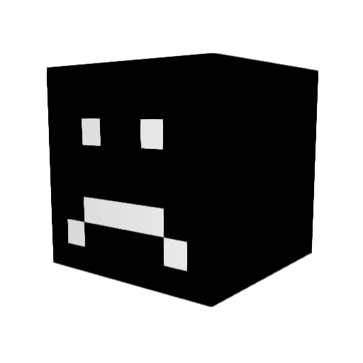 Mine1005 Minecraft avatar head, 3D render