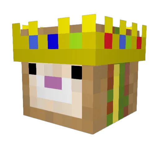 Mine2014002 Minecraft avatar head, 3D render