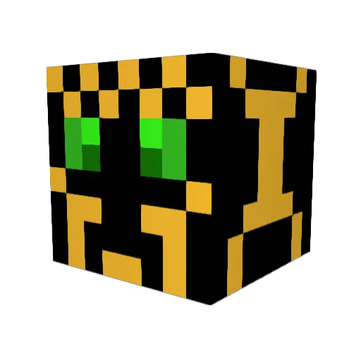 Mine3124 Minecraft avatar head, 3D render