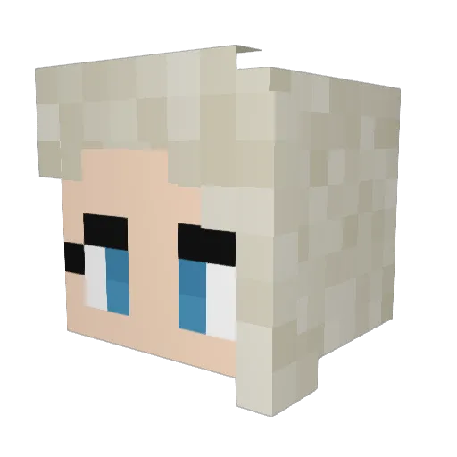 MineArthur1701 Minecraft avatar head, 3D render