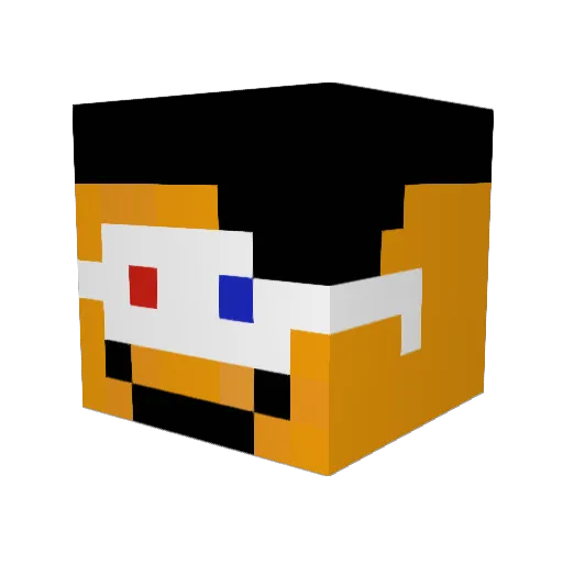 MineAssault Minecraft avatar head, 3D render