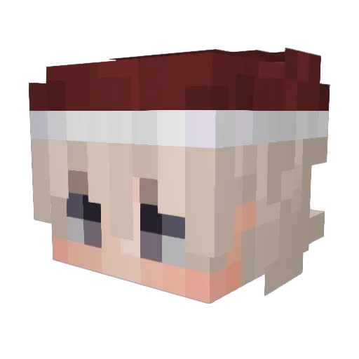 MineBlox_MB Minecraft avatar head, 3D render