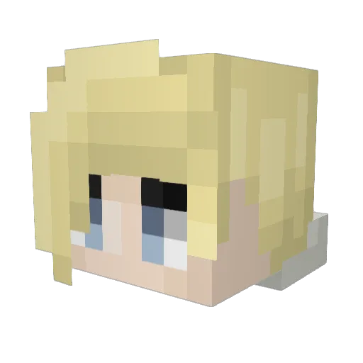 MineCEno Minecraft avatar head, 3D render