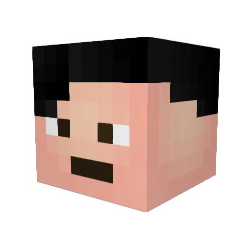 MineCMG Minecraft avatar head, 3D render