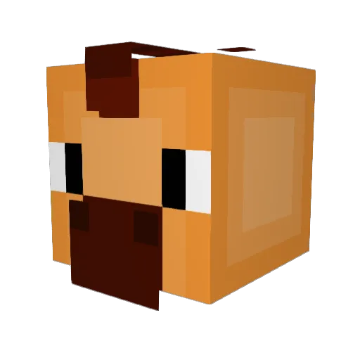 MineCarLG Minecraft avatar head, 3D render