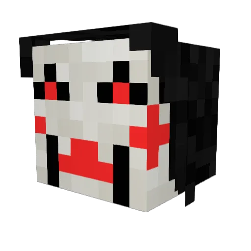 MineCore01 Minecraft avatar head, 3D render