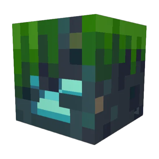 MineCorp Minecraft avatar head, 3D render