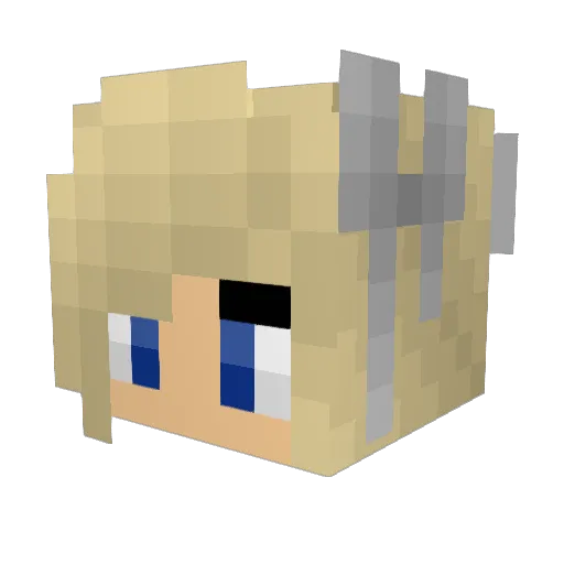 MineCraftMom100 Minecraft avatar head, 3D render