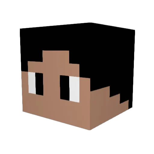 MineCraftSep Minecraft avatar head, 3D render