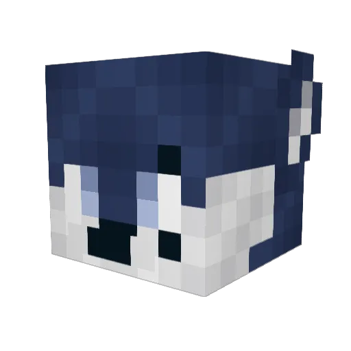 MineCreeper616 Minecraft avatar head, 3D render