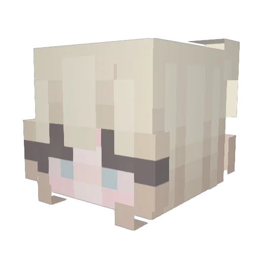 MineDoodler Minecraft avatar head, 3D render