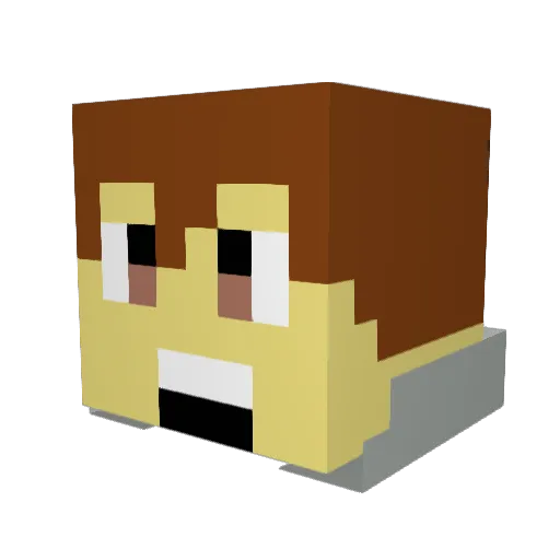 MineDragon1511 Minecraft avatar head, 3D render