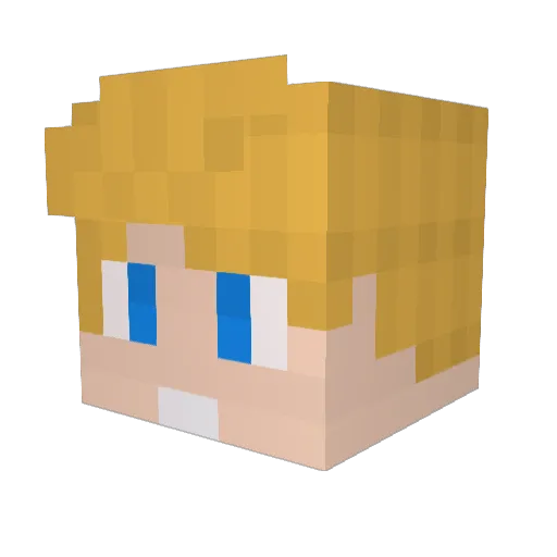 MineFlexHD_YT Minecraft avatar head, 3D render
