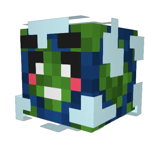 MineForCraftMC Minecraft avatar head, 3D render