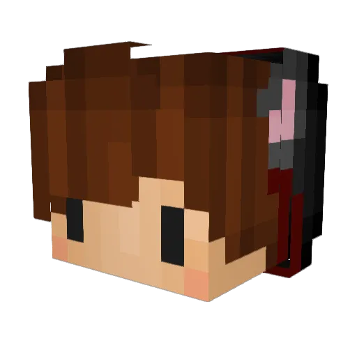 MineFrenzy Minecraft avatar head, 3D render