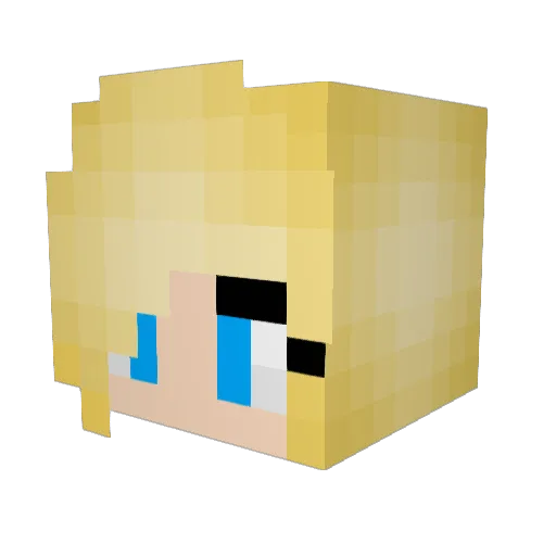 MineGirl553 Minecraft avatar head, 3D render