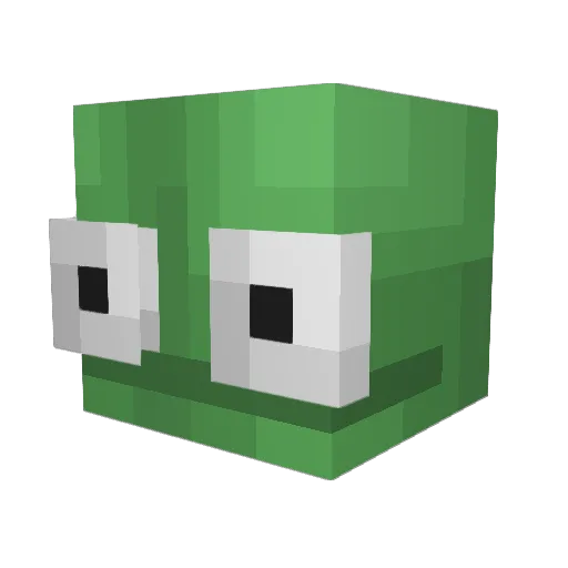 MineGooner Minecraft avatar head, 3D render