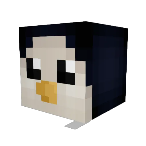 MineHeadHD Minecraft avatar head, 3D render