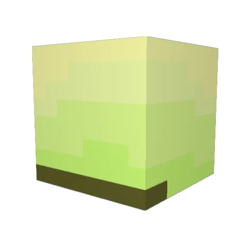 MineIso Minecraft avatar head, 3D render