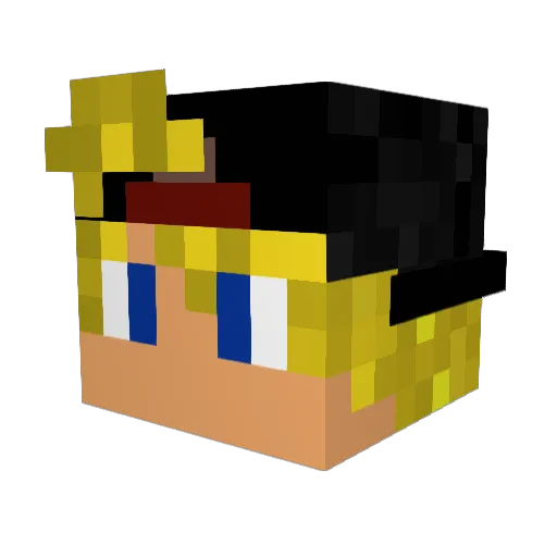 MineKiller729 Minecraft avatar head, 3D render