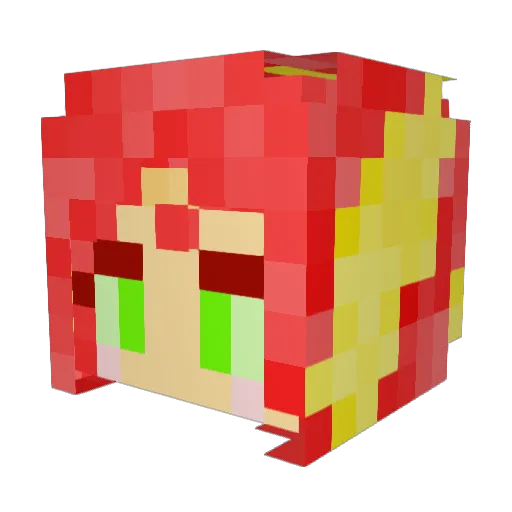 MineMNTjunG Minecraft avatar head, 3D render
