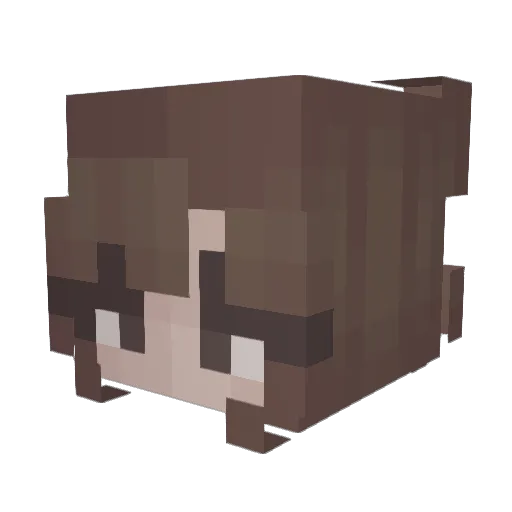 MineMaddie200 Minecraft avatar head, 3D render
