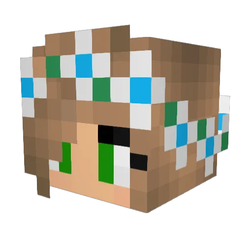 MineManiac123 Minecraft avatar head, 3D render
