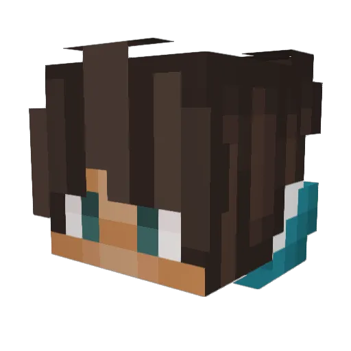 MineMatze395 Minecraft avatar head, 3D render
