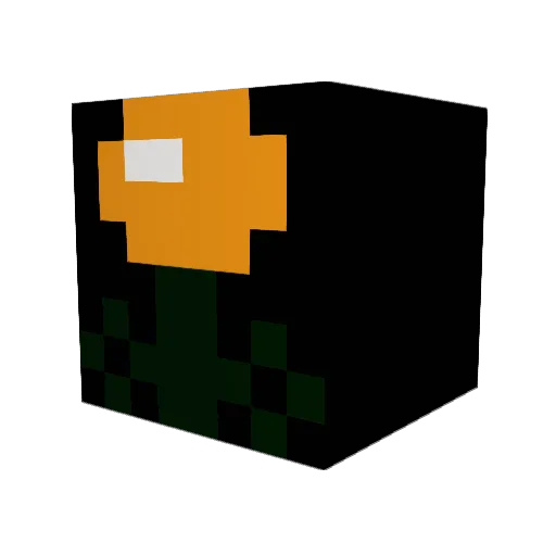 MineMonster2008 Minecraft avatar head, 3D render