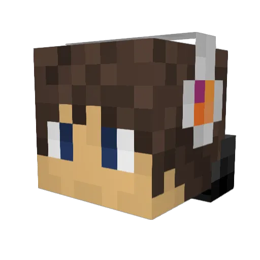 MineNuno Minecraft avatar head, 3D render