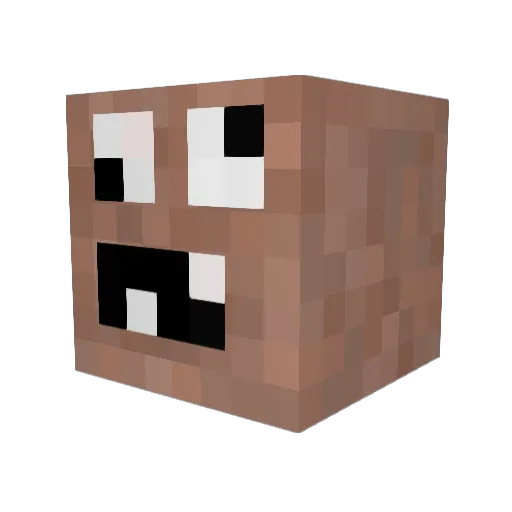 MineObst Minecraft avatar head, 3D render
