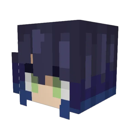 MineOmatic7980 Minecraft avatar head, 3D render