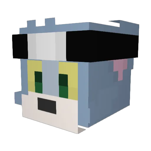MineOwner Minecraft avatar head, 3D render