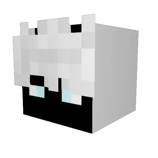 MineR448 Minecraft avatar head, 3D render