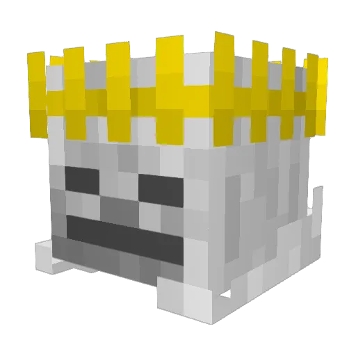 MineSkelleton Minecraft avatar head, 3D render