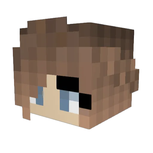 MineStar24 Minecraft avatar head, 3D render