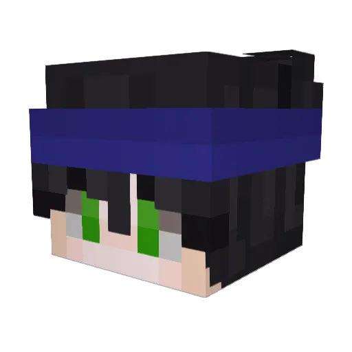 MineStar Minecraft avatar head, 3D render