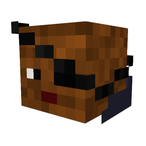 MineStoneVasili Minecraft avatar head, 3D render
