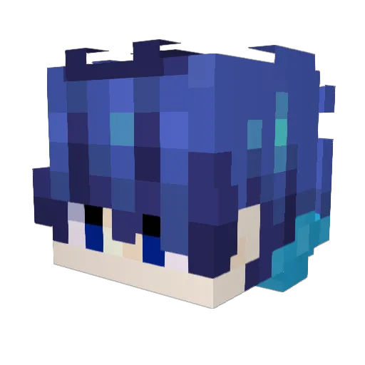 MineUS6066 Minecraft avatar head, 3D render