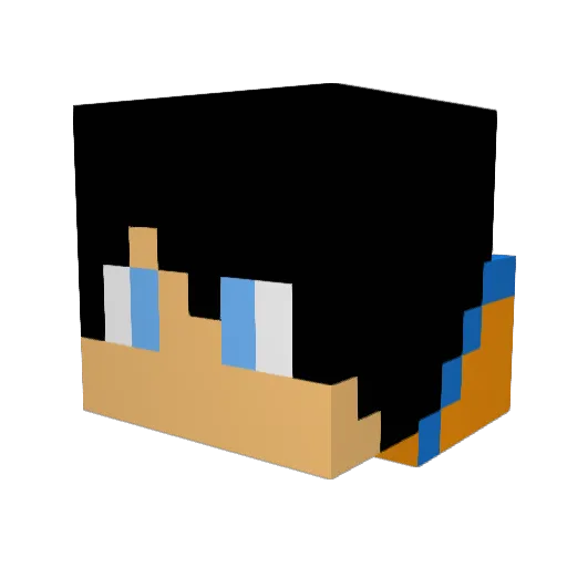 MineWder Minecraft avatar head, 3D render