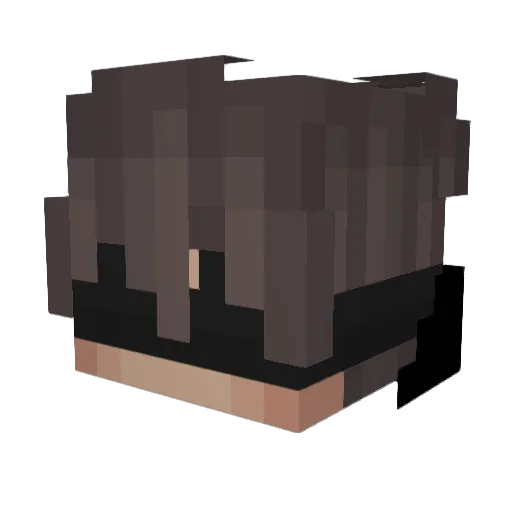 MineXCore Minecraft avatar head, 3D render