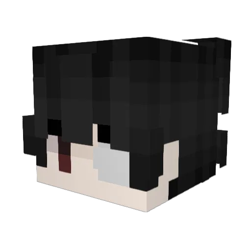 MineXIT Minecraft avatar head, 3D render