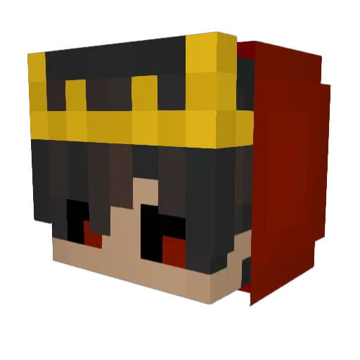 MineZeroYT1 Minecraft avatar head, 3D render