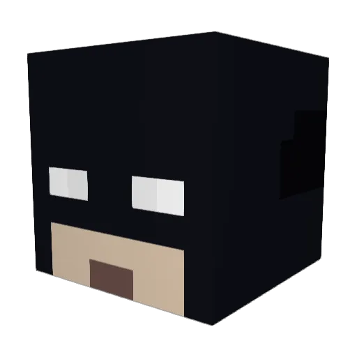 Mine_Ani Minecraft avatar head, 3D render